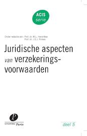 Juridische aspecten van verzekeringsvoorwaarden - (ISBN 9789490962111)