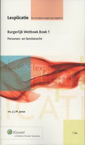 Burgerlijk Wetboek Boek 1 - J.L.M. Janse (ISBN 9789013066845)