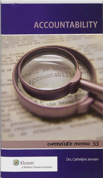 Accountability in communicatie - Cathelijne Janssen (ISBN 9789013091991)