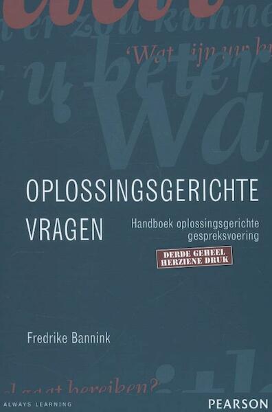 Oplossingsgerichte vragen - Fredrike Bannink (ISBN 9789026522611)