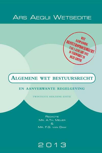 Algemene wet bestuursrecht 2013-2014 - (ISBN 9789069168982)