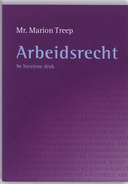 Arbeidsrecht - Marion Treep (ISBN 9789024418138)