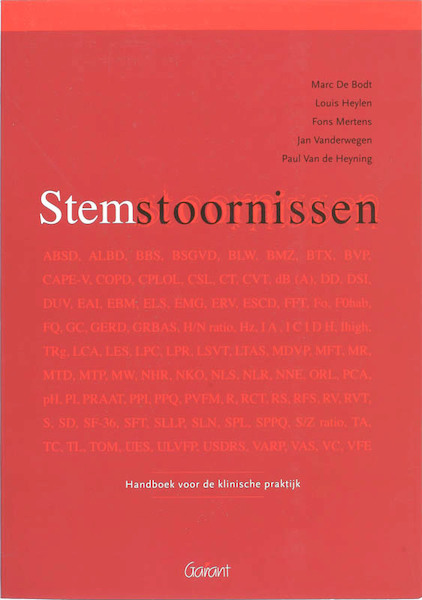 Stemstoornissen - (ISBN 9789044121254)