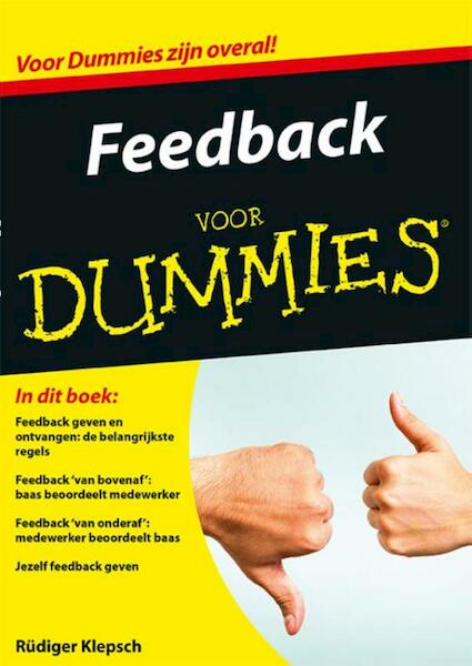 Feedback voor Dummies - Rüdiger Klepsch (ISBN 9789045351629)