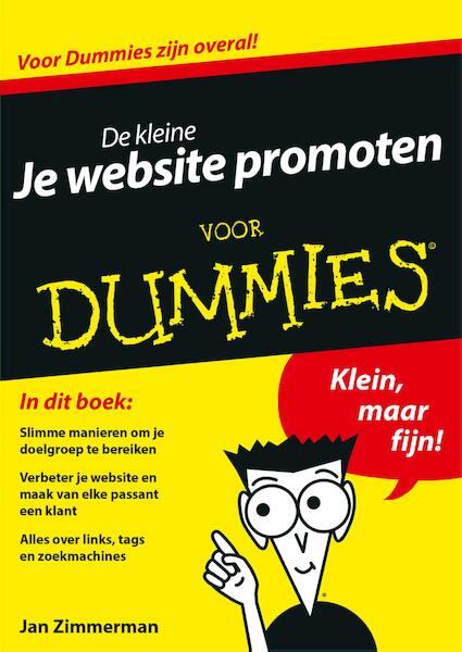 De kleine Je website promoten voor Dummies - Jan Zimmerman (ISBN 9789045353005)
